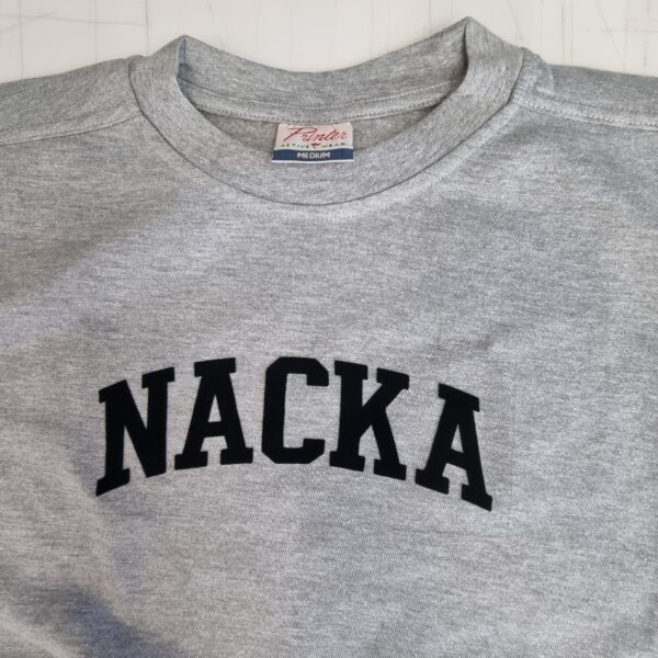 Nacka Sweatshirt med flocktryck - Bild 4