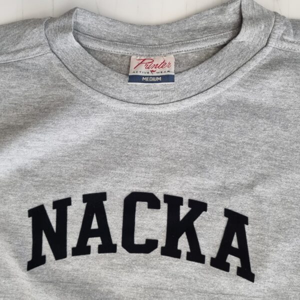 Nacka Sweatshirt med flocktryck